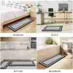 Mattitude Kitchen Mat [2 PCS] Cushioned Anti-Fatigue Non-Skid Waterproof Rugs Ergonomic Comfort Standing Mat for Kitchen, Floor, Office, Sink, Laundry, Black and Gray