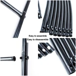 Metal Pergola Arbor,7.5 Feet Wide x 6.4 Feet High or 4.6 Feet Wide x7.9 Feet High,Assemble Freely 2 Sizes,for Various Climbing Plant Wedding Garden Arch Bridal Party Decoration...
