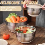 Mixing Bowls with Airtight Lids Set, 26PCS Stainless Steel Khaki Bowls with Grater Attachments, Non-Slip Bottoms & Kitchen Gadgets Set, Size 7, 4, 2.5, 2.0,1.5, 1QT, Great for...