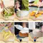 Mixing Bowls with Airtight Lids Set, 26PCS Stainless Steel Khaki Bowls with Grater Attachments, Non-Slip Bottoms & Kitchen Gadgets Set, Size 7, 4, 2.5, 2.0,1.5, 1QT, Great for...