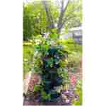 Mr. Stacky 1305-HG 5-Tier Stackable Strawberry, Herb, Flower, & Vegetable Planter - Vertical Gardening Indoor / Outdoor Stacking Garden Pots Hunter Green, 22.5 Quarts