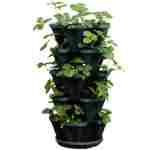 Mr. Stacky Multiple Color (Black + White) 5 Layer 13inch Vertical Planter