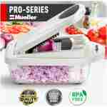 Mueller Pro-Series 10-in-1, 8 Blade Vegetable Chopper, Onion Mincer, Cutter, Dicer, Egg Slicer with Container, French Fry Cutter Potatoe Slicer, Home Essentials & Kitchen...