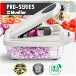 Mueller Pro-Series 10-in-1, 8 Blade Vegetable Chopper, Onion Mincer, Cutter, Dicer, Egg Slicer with Container, French Fry Cutter Potatoe Slicer, Home Essentials & Kitchen...