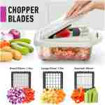 Mueller Pro-Series 10-in-1, 8 Blade Vegetable Chopper, Onion Mincer, Cutter, Dicer, Egg Slicer with Container, French Fry Cutter Potatoe Slicer, Home Essentials & Kitchen...