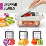 Mueller Pro-Series 10-in-1, 8 Blade Vegetable Chopper, Onion Mincer, Cutter, Dicer, Egg Slicer with Container, French Fry Cutter Potatoe Slicer, Home Essentials & Kitchen...