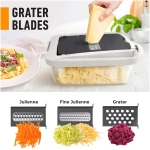 Mueller Pro-Series 10-in-1, 8 Blade Vegetable Chopper, Onion Mincer, Cutter, Dicer, Egg Slicer with Container, French Fry Cutter Potatoe Slicer, Home Essentials & Kitchen...