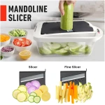 Mueller Pro-Series 10-in-1, 8 Blade Vegetable Chopper, Onion Mincer, Cutter, Dicer, Egg Slicer with Container, French Fry Cutter Potatoe Slicer, Home Essentials & Kitchen...