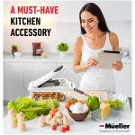 Mueller Pro-Series 10-in-1, 8 Blade Vegetable Chopper, Onion Mincer, Cutter, Dicer, Egg Slicer with Container, French Fry Cutter Potatoe Slicer, Home Essentials & Kitchen...