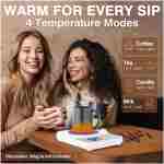 Mug Warmer Gifts for Men - 36W Faster Heating Coffee Cup Warmer for Desk Tea Lovers Gift Ideas Coffee Accessories Candle Warmers Plate w/Auto On/Off Mugs Heater Electric Smart...