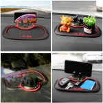 Multifunction Car Anti-Slip Mat Auto Phone Holder, Universal Multifunction Car Dashboard Mat with Phone Holder in Car, Anti-Slip Universal Phone Holder with Extra Large Pad for...