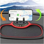 Multifunction Car Anti-Slip Mat Auto Phone Holder, Universal Multifunction Car Dashboard Mat with Phone Holder in Car, Anti-Slip Universal Phone Holder with Extra Large Pad for...