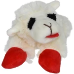 Multipet Lamb Chop Dog Plush Toy - Squeaky Toy for All Dogs - Extra Soft Plush - Stuffed Animal Dog Toy for Cuddling & Playing - Cute Pet Toy (6", Cream)