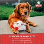 Multipet Lamb Chop Dog Plush Toy - Squeaky Toy for All Dogs - Extra Soft Plush - Stuffed Animal Dog Toy for Cuddling & Playing - Cute Pet Toy (6", Cream)