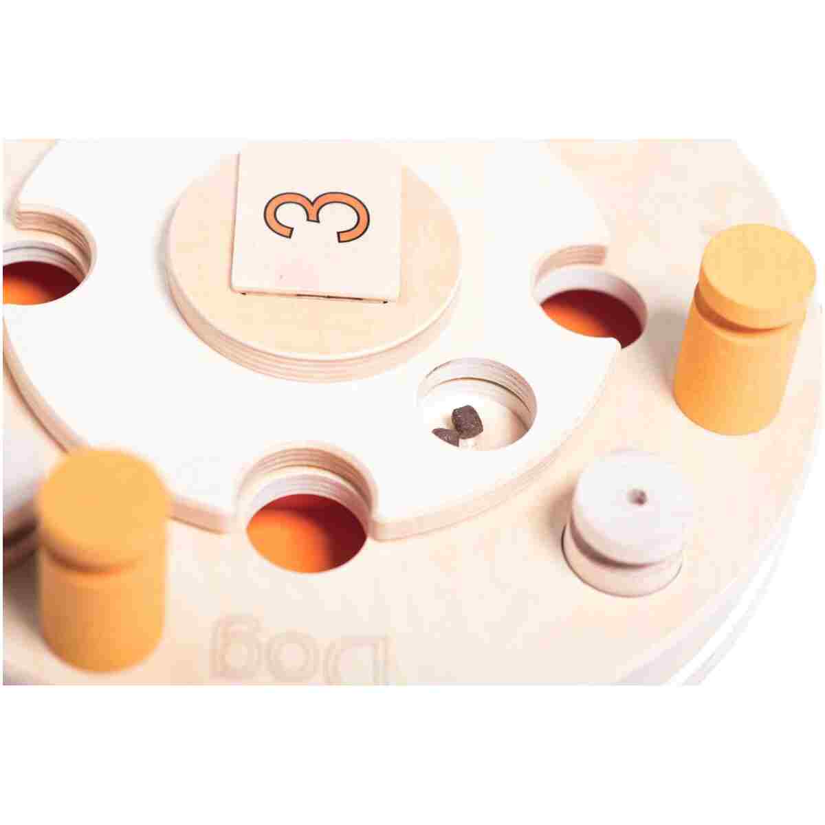 My Intelligent Pets Birthday Cake Puzzle Toy – Interactive Wooden Brain Game for Dogs, Mental Enrichment Toy for Dogs, Enhances Natural Instincts