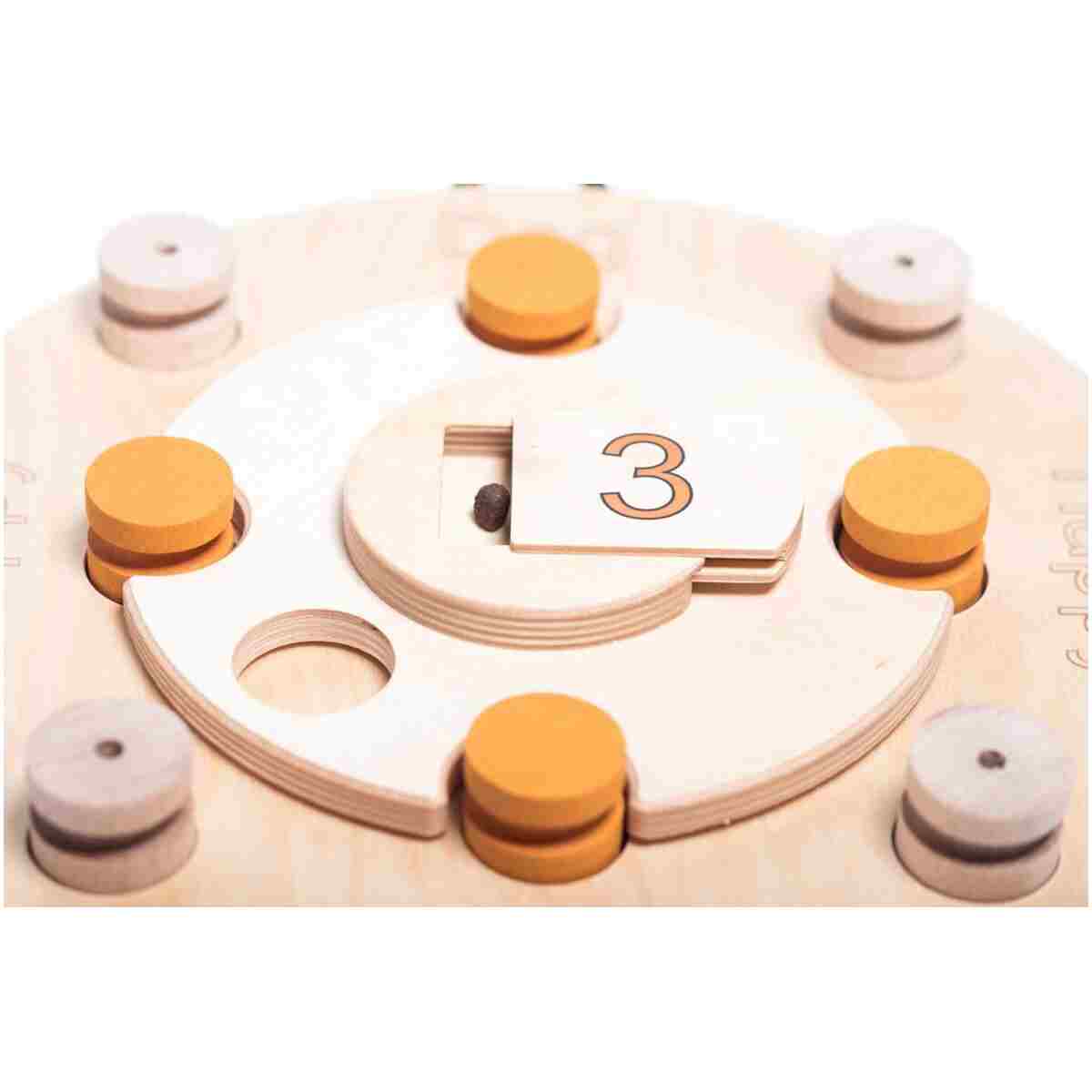 My Intelligent Pets Birthday Cake Puzzle Toy – Interactive Wooden Brain Game for Dogs, Mental Enrichment Toy for Dogs, Enhances Natural Instincts