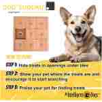 My Intelligent Pets Wooden Sudoku Puzzle for Medium to Large Dogs – Expert Brain Pet Toy with 9 Treat-Hiding Holes – Large Size, Wood