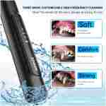 NEENCE Dog Tartar Remover for Teeth, Dog Tooth Brushing Kit with LED Light, Pet Ultrasonic Cleaner, Teeth Cleaning for Pet Dental Care, Black