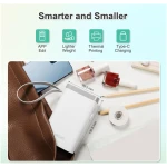 Nelko Label Maker Machine with Tape, P21 Bluetooth Label Printer, Wireless Mini Label Makers with Multiple Templates for Organizing Office Home, White