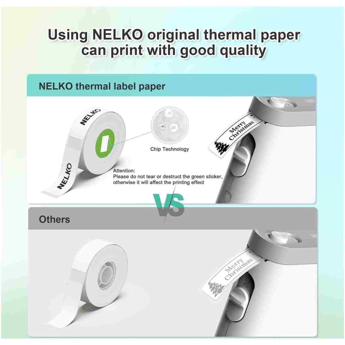 Nelko Label Maker Machine with Tape, P21 Bluetooth Label Printer, Wireless Mini Label Makers with Multiple Templates for Organizing Office Home, White