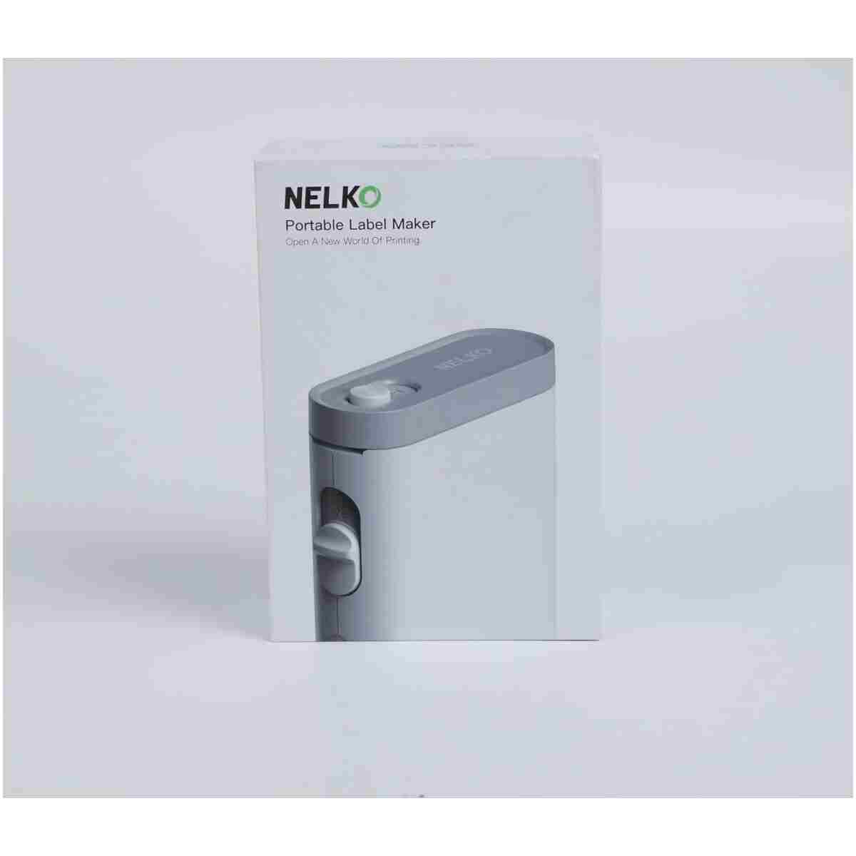 Nelko Label Maker Machine with Tape, P21 Bluetooth Label Printer, Wireless Mini Label Makers with Multiple Templates for Organizing Office Home, White