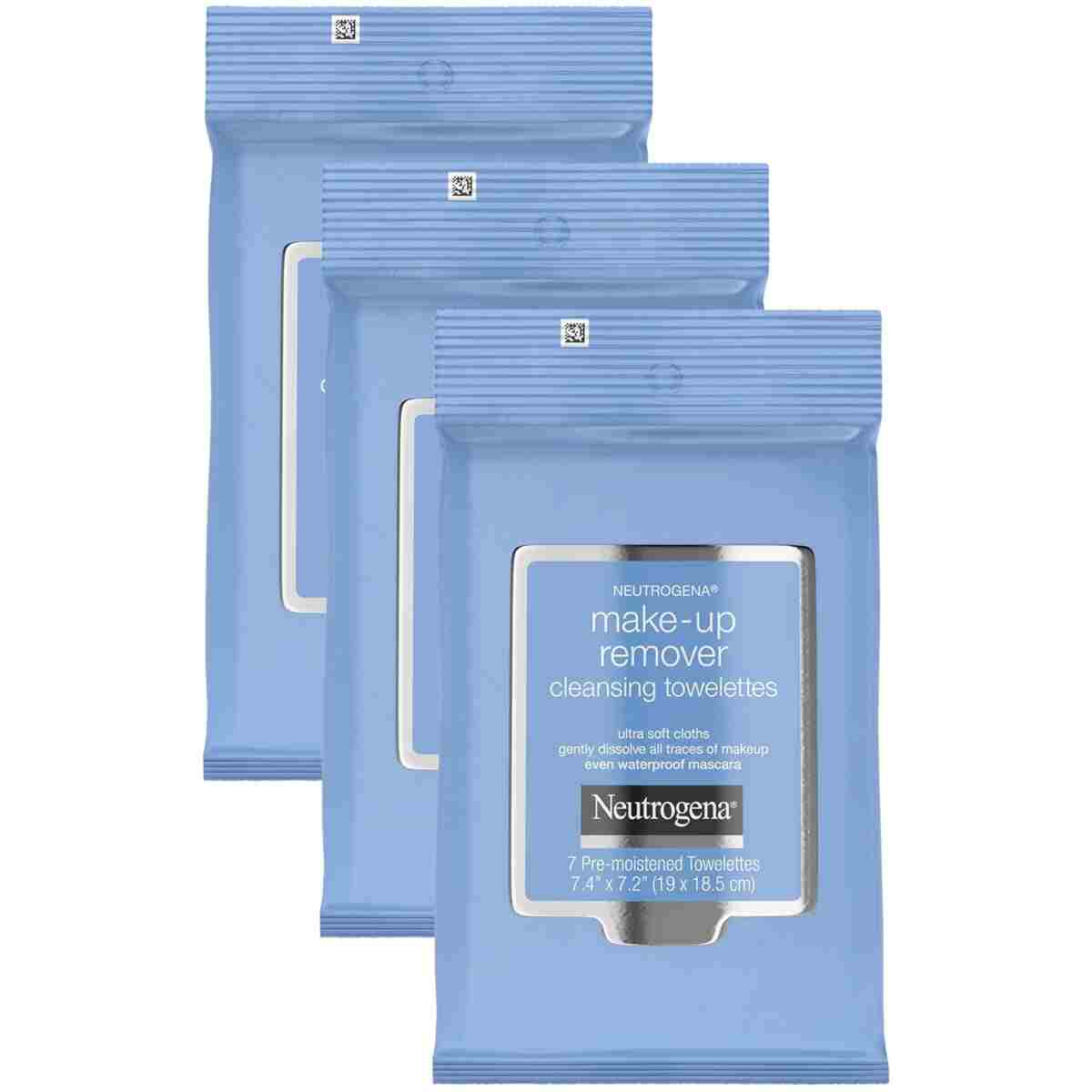 Neutrogena Make-Up Remover Cleansing Towelettes, 7 Count, Packaging May Vary