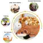 Nocciola Dog Squeaky Toys, 5 PCS Crinkle Plush Dog Toys, No Stuffing Dog Toys for Small Medium Large Dogs, Stuffless Puppy Toys for Boredom