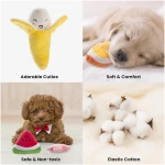 Nocciola Dog Squeaky Toys, Plush Small Dog Toys for Dogs, Stuffed Dog Toys with Squeakers,12 pcs Puppy Toys with a Carrying Bag for Small Medium Size Dogs