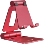 Nulaxy Dual Folding Cell Phone Stand, Fully Adjustable Foldable Desktop Phone Holder Cradle Dock Compatible with Phone 16 15 14 13 12 11 Pro Xs Xs Max Xr X 8, Nintendo Switch,...