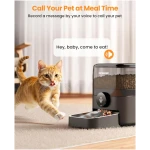 oneisall Automatic Cat Feeder, WiFi Rechargeable Cordless Pet Feeder, 100 Day Battery Operated Pet Feeder, 12 Cups/3L Timed Cat Food Dispenser for Large Kibble, Smart App...