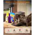 oneisall Automatic Cat Feeder, WiFi Rechargeable Cordless Pet Feeder, 100 Day Battery Operated Pet Feeder, 12 Cups/3L Timed Cat Food Dispenser for Large Kibble, Smart App...