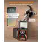 oneisall Automatic Cat Feeder, WiFi Rechargeable Cordless Pet Feeder, 100 Day Battery Operated Pet Feeder, 12 Cups/3L Timed Cat Food Dispenser for Large Kibble, Smart App...
