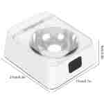 Open Lid Pet Feeder, Automatic Cat Feeder with Infrared Sensor Cover, Removable Bowl Battery Powered Intelligent Automatic Opening Lid Dog Feeder, Pet Food Dispenser for Cats...