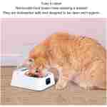Open Lid Pet Feeder, Automatic Cat Feeder with Infrared Sensor Cover, Removable Bowl Battery Powered Intelligent Automatic Opening Lid Dog Feeder, Pet Food Dispenser for Cats...