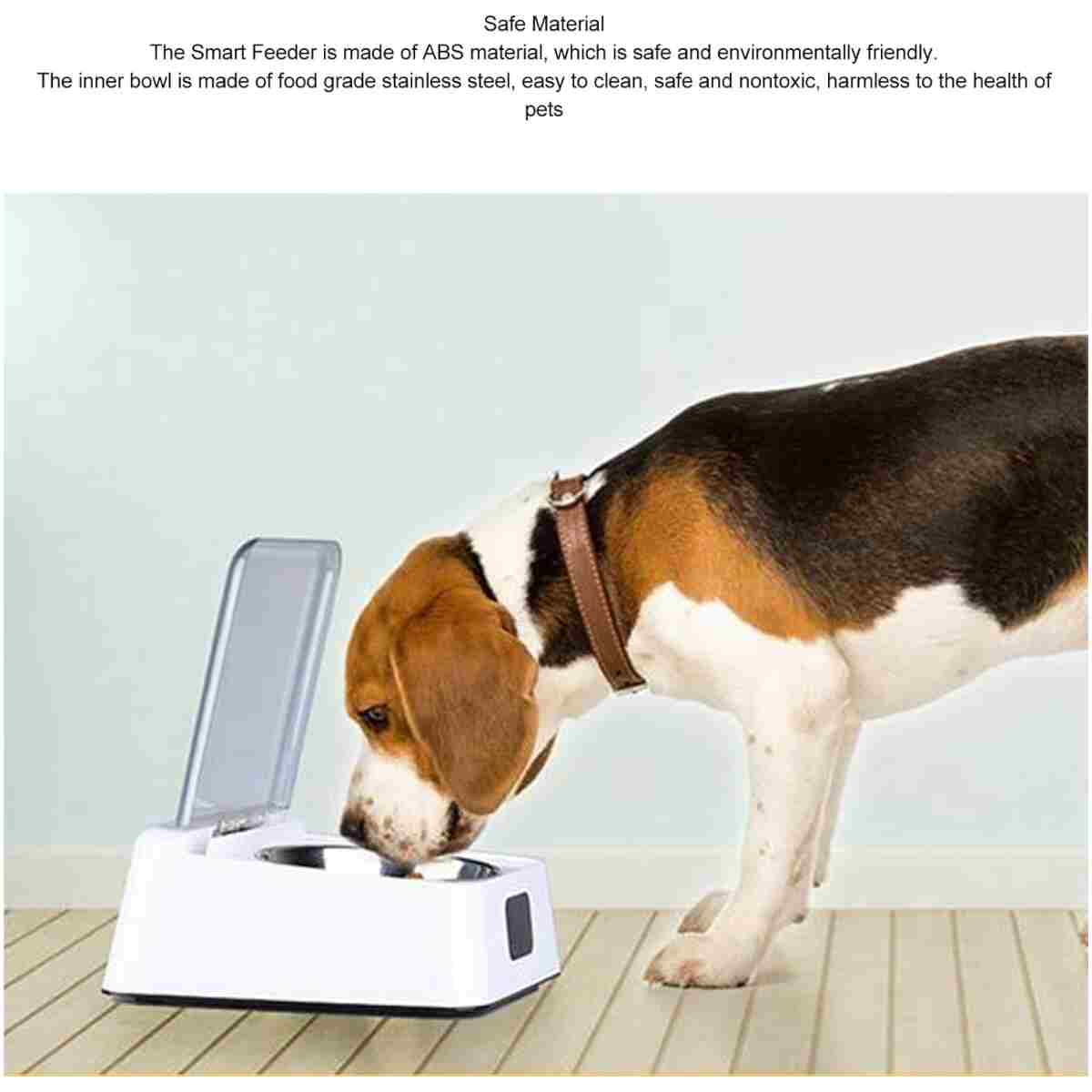 Open Lid Pet Feeder, Automatic Cat Feeder with Infrared Sensor Cover, Removable Bowl Battery Powered Intelligent Automatic Opening Lid Dog Feeder, Pet Food Dispenser for Cats...