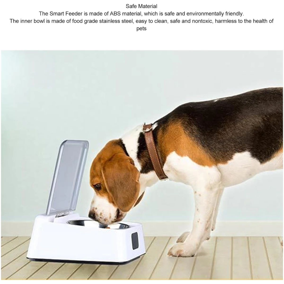 Open Lid Pet Feeder, Automatic Cat Feeder with Infrared Sensor Cover, Removable Bowl Battery Powered Intelligent Automatic Opening Lid Dog Feeder, Pet Food Dispenser for Cats...