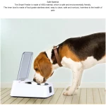 Open Lid Pet Feeder, Automatic Cat Feeder with Infrared Sensor Cover, Removable Bowl Battery Powered Intelligent Automatic Opening Lid Dog Feeder, Pet Food Dispenser for Cats...