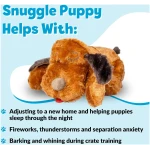 Original Snuggle Puppy Heartbeat Stuffed Dog Toy. Puppy Toy for Anxiety Relief, Calming Aid, and Comfort Toy for Behavioral Training in Brown