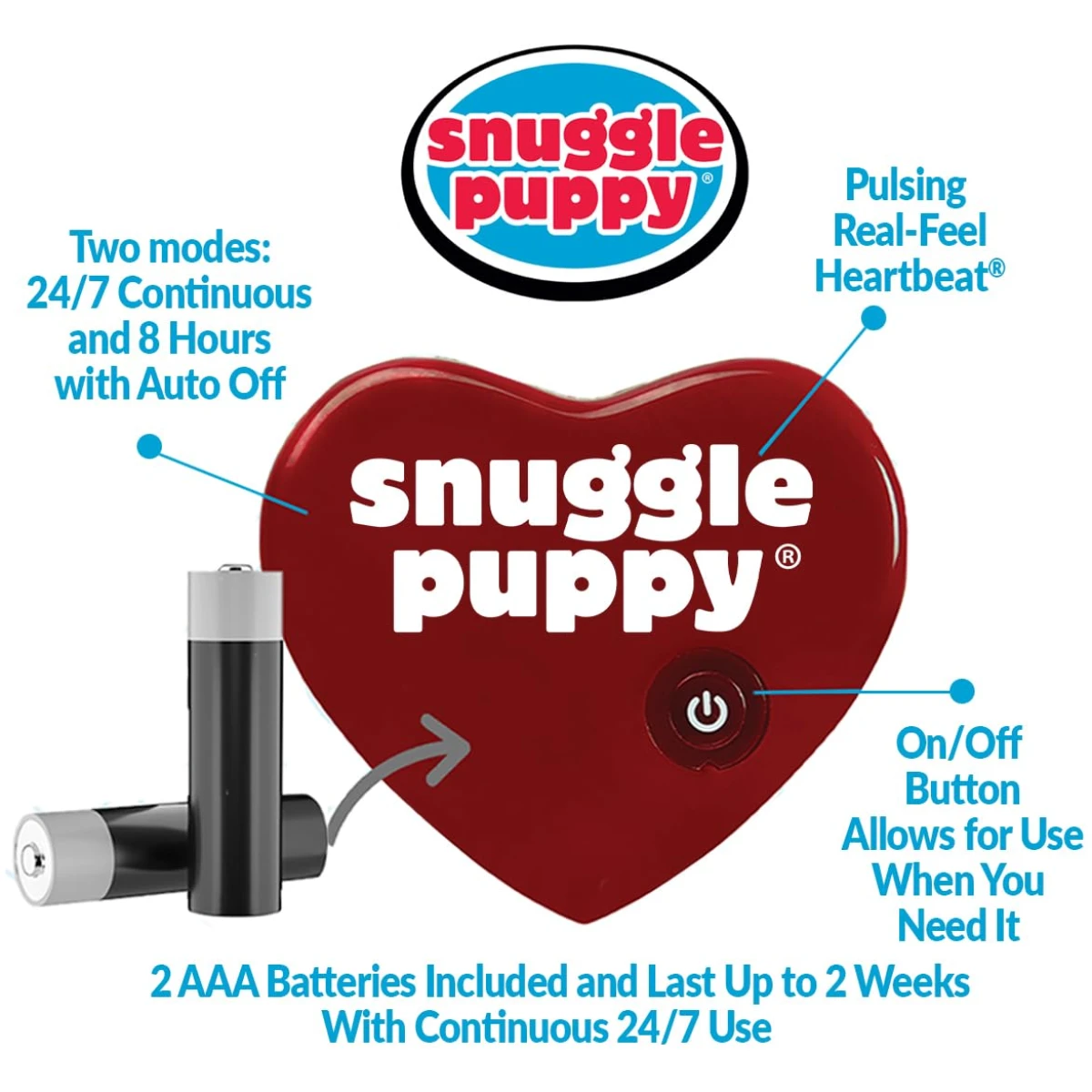 Original Snuggle Puppy Heartbeat Stuffed Dog Toy. Puppy Toy for Anxiety Relief, Calming Aid, and Comfort Toy for Behavioral Training in Brown