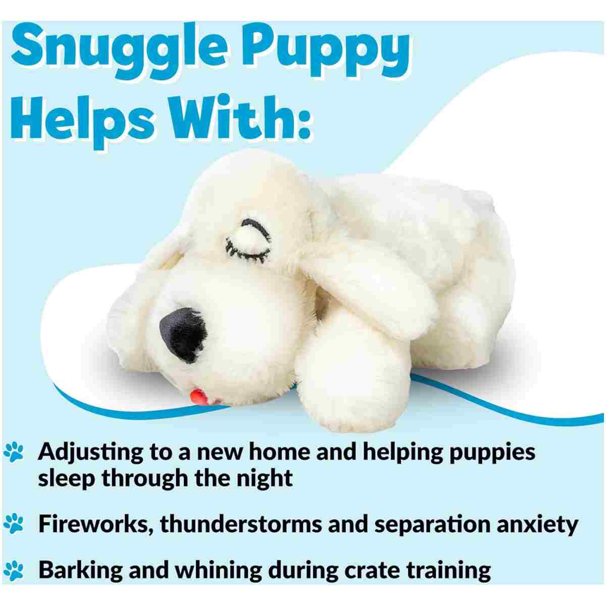 Original Snuggle Puppy Heartbeat Stuffed Dog Toy. Puppy Toy for Anxiety Relief, Calming Aid, and Comfort Toy for Behavioral Training in Golden