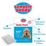 Original Snuggle Puppy Heartbeat Stuffed Toy for Dogs. Pet Anxiety Relief and Calming Aid, Comfort Toy for Behavioral Training in Black