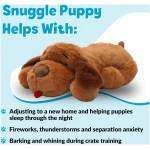 Original Snuggle Puppy Toys - Heartbeat Puppy for Dogs - Dog Plush for Anxiety Relief, Calming Aid, and Comfort Toy for Behavioral Training in Biscuit