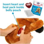 Original Snuggle Puppy Toys - Heartbeat Puppy for Dogs - Dog Plush for Anxiety Relief, Calming Aid, and Comfort Toy for Behavioral Training in Biscuit