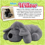 Original Snuggle Puppy Toys - Heartbeat Puppy for Dogs - Dog Plush for Anxiety Relief, Calming Aid, and Comfort Toy for Behavioral Training in Biscuit in Gray