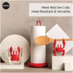 OTOTO Red the Crab Silicone Utensil Rest - Kitchen Gifts, Silicone Spoon Rest for Stove Top - Heat-Resistant Kitchen and Grill Utensil Holder - Non-Slip Spoon Holder Stove...