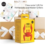 OTOTO Red the Crab Silicone Utensil Rest - Kitchen Gifts, Silicone Spoon Rest for Stove Top - Heat-Resistant Kitchen and Grill Utensil Holder - Non-Slip Spoon Holder Stove...