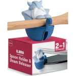 OTOTO Red the Crab Silicone Utensil Rest - Kitchen Gifts, Silicone Spoon Rest for Stove Top - Heat-Resistant Kitchen and Grill Utensil Holder - Non-Slip Spoon Holder Stove...