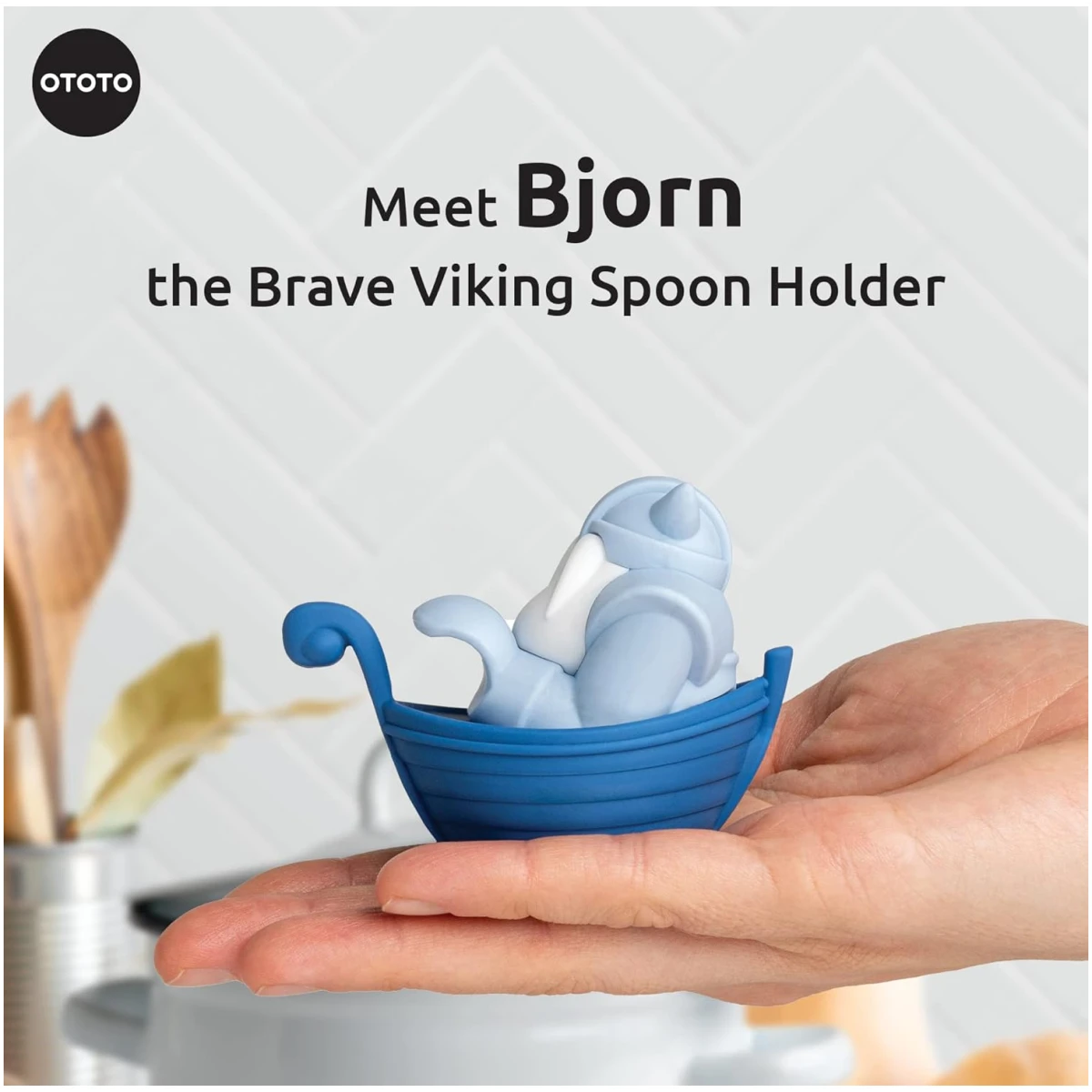 OTOTO Red the Crab Silicone Utensil Rest - Kitchen Gifts, Silicone Spoon Rest for Stove Top - Heat-Resistant Kitchen and Grill Utensil Holder - Non-Slip Spoon Holder Stove...