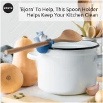 OTOTO Red the Crab Silicone Utensil Rest - Kitchen Gifts, Silicone Spoon Rest for Stove Top - Heat-Resistant Kitchen and Grill Utensil Holder - Non-Slip Spoon Holder Stove...