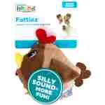 Outward Hound Fattiez Chicken Plush Squeaky Dog Toy, XS